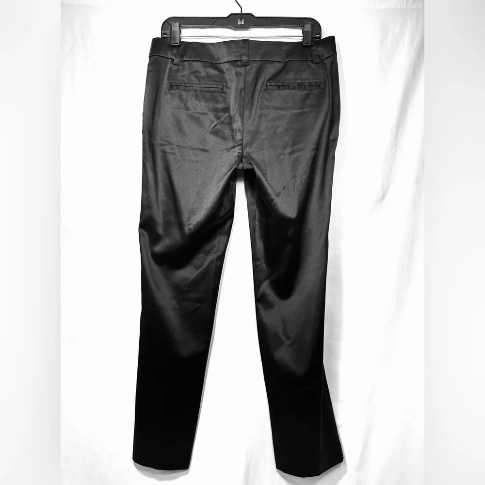Tory Burch Black Silk Ankle Pants